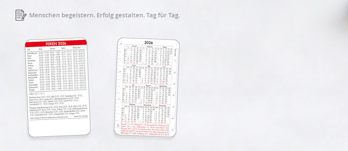 Kalender 2026 - Kalender 2025 - First slide